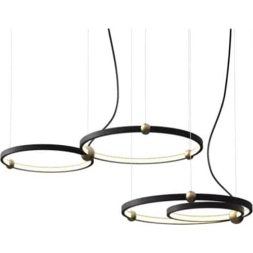 Loft American Style Retro Chandeliers LED Round Lighting Living Room Bedroom Hall Hotel Restaurant Dining Room Fashion Light