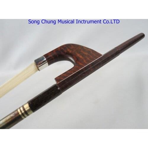 Best Balance,France style letterwood 4/4 bass bow.white+black+white #7330