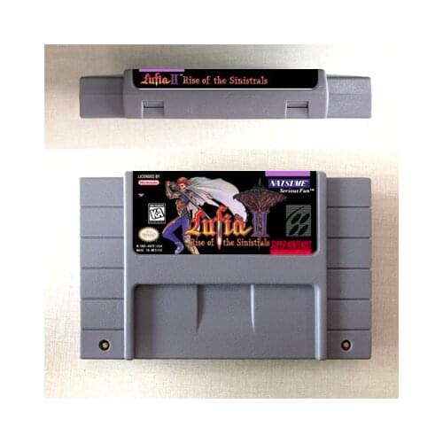Lufia II 2 Rise of the Sinistrals - RPG Game Card US Version English Language Battery Save
