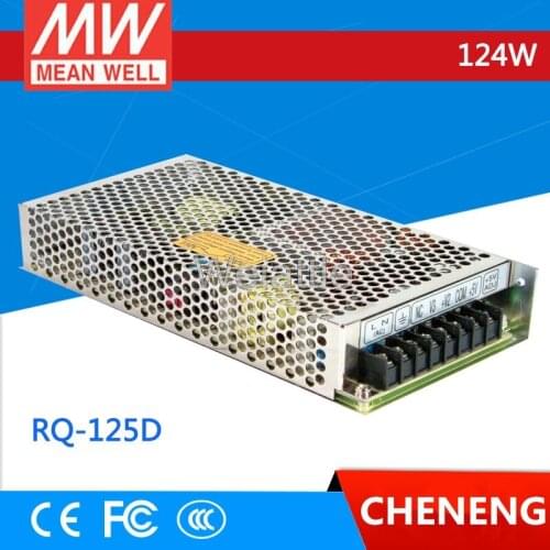 MEAN WELL original RQ-125D 5V 12A +12V 4A +24V 2.5A -12V 1A 124W 4 Channel Quad Output Switching Power Supply
