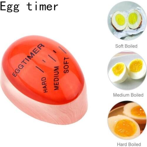 Color-changing egg timer resin material perfect boiled egg by temperature kitchen assistant egg timer red timer tool