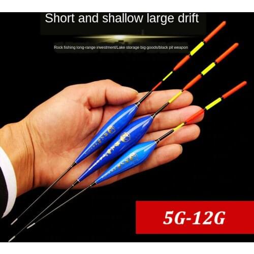 JiuYu 1Pcs Fishing Float Bobbers High Sensitivity Marked Bold Tail Fir Wood Fluorescent Light Accessories Winter Tackle 2020