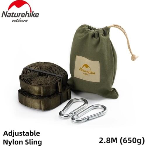 Naturehike Professional Adjustable Nylon Sling Multifunctional Outdoor Camping Hanging Rope Durable Hammock Sling NH20DC002
