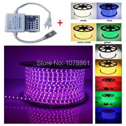 Factory Directly Price led ribbon 5050 RGB LED Strip Light Flexible RGB Color LED Strip Kit with Color + 28key RF RGB controller