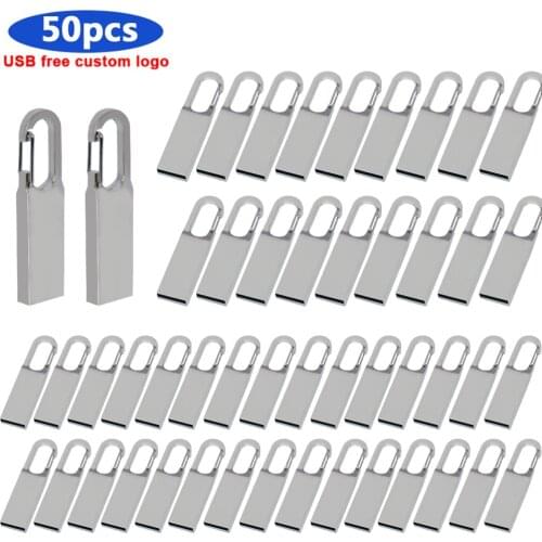 50pcs/lot USB flash drive 4GB 8GB 16GB 32GB 64GB 128GB pen drive pendrive waterproof u disk memoria cel usb 2.0