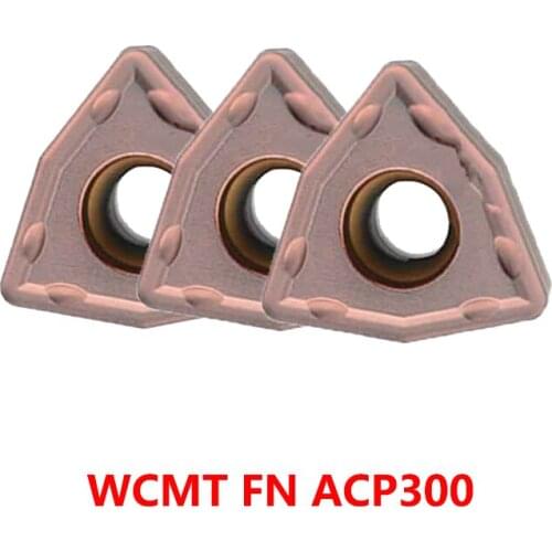 WCMT050308 WCMT06T308 WCMT050308FN WCMT06T308FN WCMT080412FN ACP300 Carbide Turning Inserts for Stainless Steel 100% Original