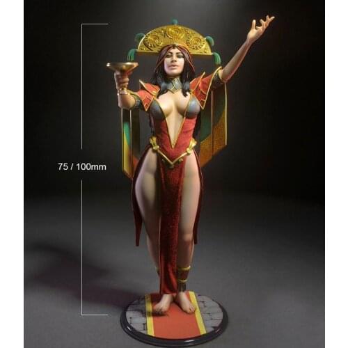 1/24 75mm 1/18 100mm Resin Figure Model The Queen Egypt Unpainted No Color RW-250