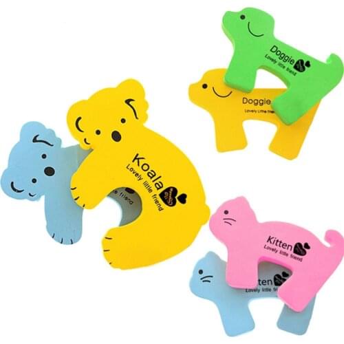 1Pc NEW Thick Child Door Stopper Baby Animal Cartoon Jammers Stop Door Stopper Holder Lock Safety Guard Finger Random Color