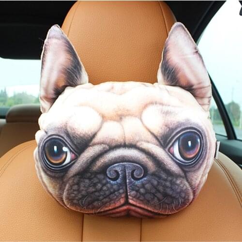 3D Car Head Neck Rest Pillow cartoon Car Headrest Neck Rest Safety Seat Support Cushion Car Styling Accessory Auto Safety Pillow