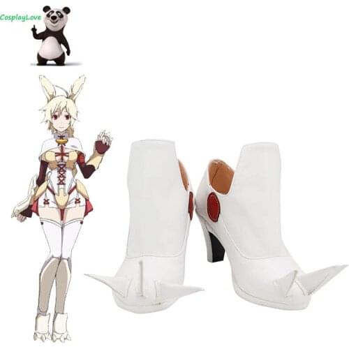 Rokka no Yusha Nachetanya Loei Piena Augustra Nasshetania Rui Piena Augusutora White Cosplay Shoes Boots Leather Custom Made