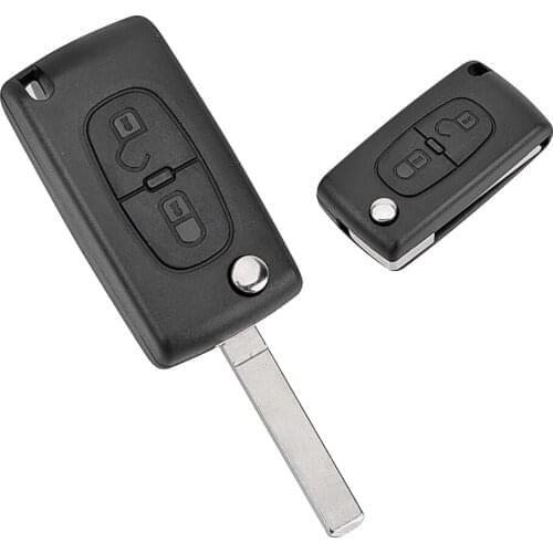 2 Buttons Car Key Case Cover Shell Fob Error Free Automotive Accessories Replacement For Citroen C2 C3 C4 PICASSO Ce0536