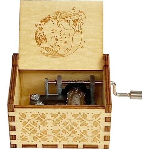 Wooden Music Box Childrens Toys Christmas Gifts Family Decoration Music Box Friends Daughter Son Husband Wife Gifts