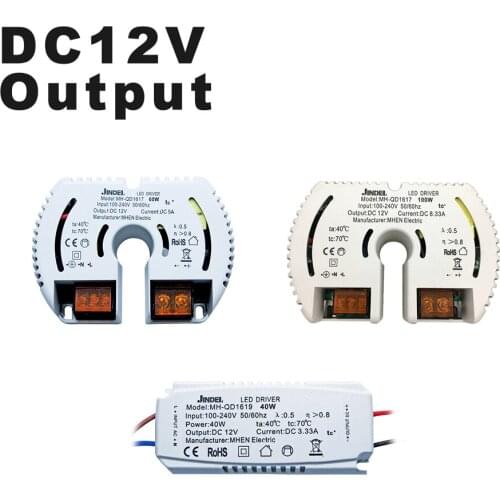 AC110V AC220V To DC12V LED Driver Constant Voltage 12-100W Direct Current Power Supply CE For G4 G5.3 LED Lamp Beads LED Strip