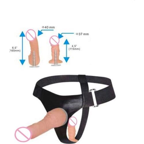 Double Dildo Double Ended Strapon Adult Sex toy For Women Ultra Elastic Harness Strap On Dildo Lesbian Couples Dick Sex Product