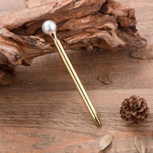 FGHGF 1 Pcs A pearl ball pen Ballpoint Pens Stationery Ballpen Stylus Pen Touch Pen Oily Black Refill 1.0 mm