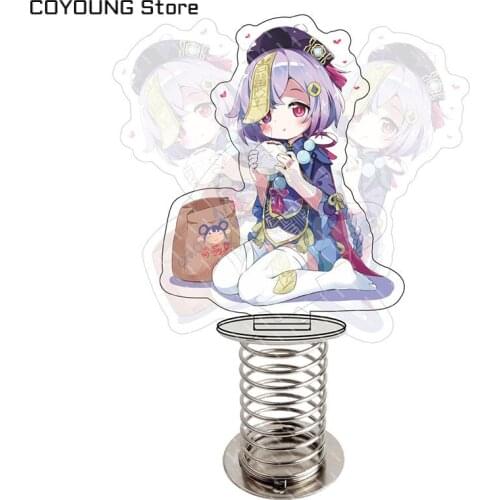 Genshin Impact Spring Rocking Acrylic Material Cosplay Klee Diluc Amber Venti kawaii Double Side Brand
