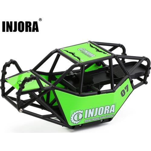 INJORA Nylon Rock Buggy Roll Cage Body Shell for 1/10 RC Crawler Car Axial SCX10 & SCX10 II 90046 DIY