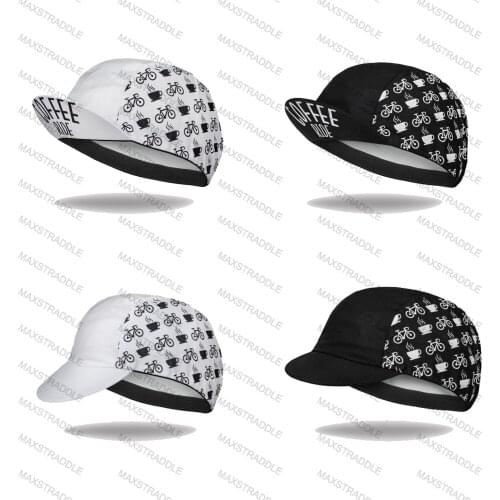 New Summer Black White Cycling Caps Men&Women Bike Hats Coffee