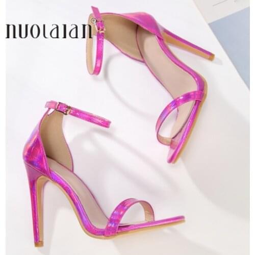 Summer Ankle Strap High Heels Shoes Women Sandals Peep Toe Sexy Party Female Ladies Shoes Woman Sandalias