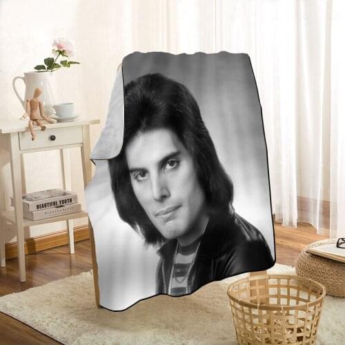 HEARMNY Freddie Mercury Blanket Super Soft Warm Microfiber Fabric Blanket For Couch Throw Travel Adult Blanket