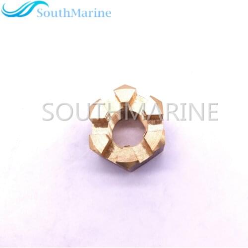 Outboard Castle Prop Propeller Nut 90171-14013 for Yamaha 25HP 30HP Boat Motor ,Free Shipping