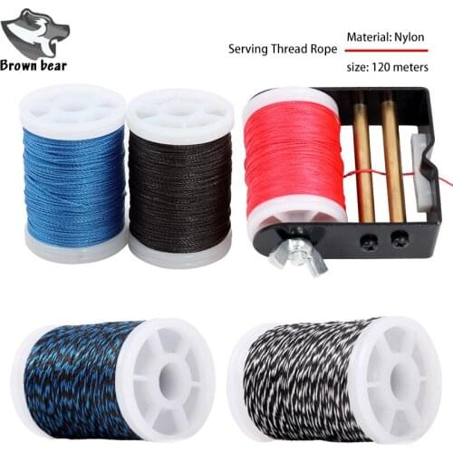 5PCS Recurve Compound Archery Bow String Server Tool Bowstring Serving Thread Rope For Protecting Bowstrings