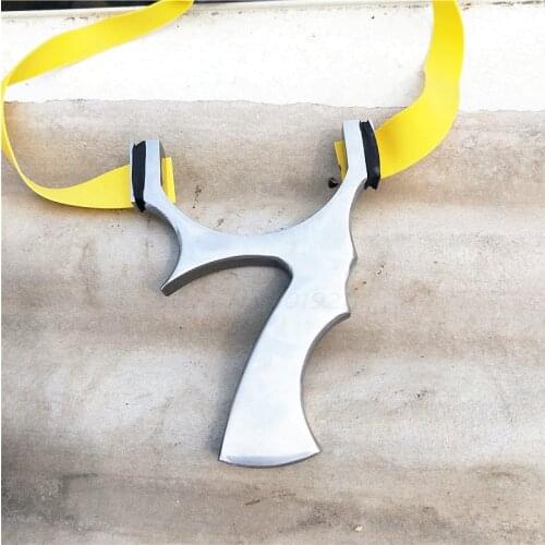 Hunting TTF Slingshot Stainless Steel Catapult High Quality Shooting Slingshot Shooting with Flat Rubber Band New Outdoor Sports