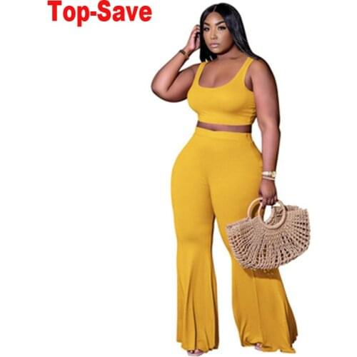 Street Casual Flared Pants Two Piece Set Women Lounge Wear Crop Top+Leggings Bodycon Tracksuit Women Outfits Jogging Femme 2021