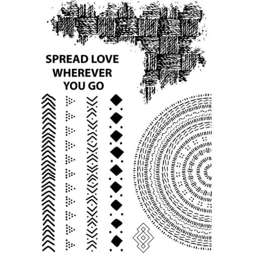 Background stamp Clear Stamp for Scrapbooking Transparent Silicone Rubber DIY Photo Album Decor A271