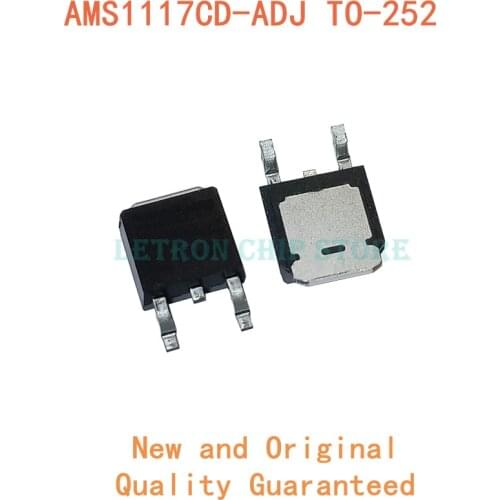 10pcs AMS1117CD-ADJ AMS1117CD ADJ TO-252 TO252 original and new
