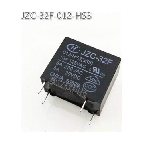 10pcs New Jzc-32f Hf33f-g-012-hs3 Zs3 Hs Zs 4pin Communication Relay