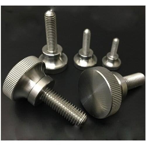 2pcs M6 M8 M10 hand screw circle shape screws high head bolts knurled hand tight adjustment bolt 304 stainless steel