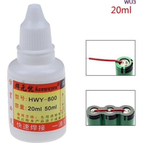 20/35ml Portable Stainless Steel Liquid Flux Soldering Paste Flux Liquid Solders Water Durable Liquid Solders Light Weight