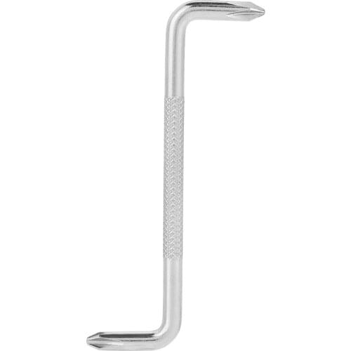 3pcs Slotted And Phillips Mini Head Wrench Double Screwdriver Short Head Z Bend Head Screwdriver Right Angle