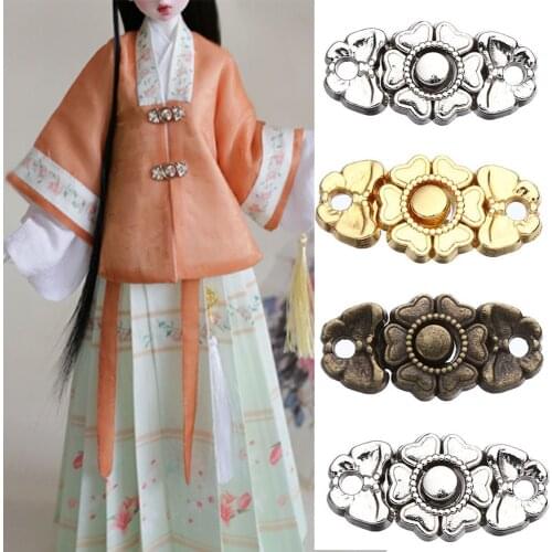 10Pcs 15mm Mini Buckles Handmade Coat Button DIY Making 1/6 Dolls Clothes Craft Buckles Doll Clothing Sewing Accessories