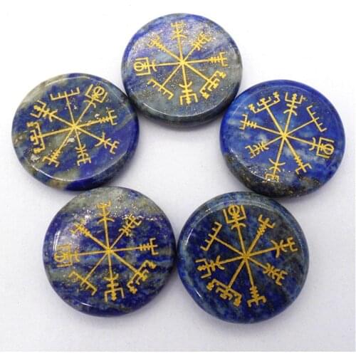 5Pcs/set 25x6mm Wholesale Natural Blue Lapis Lazuli Seven Chakras Reiki Healing CAB DIY Jewelry Accessories S206