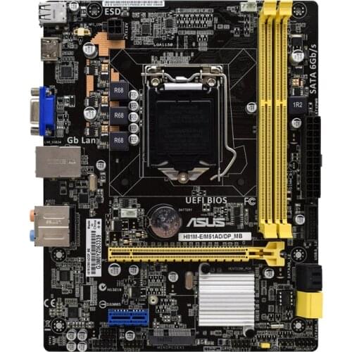ASUS H81M-E/M51AD/DP MB Intel H81 PC Motherboard LGA 1150 DDR3 MATX Mainboard Accessories Set