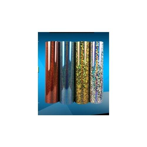 Free shipping 1 sheet 10"x40"/25cmx100cm Hologram Laser Heat Transfer Vinyl for Heat Press Machine Cutting Plotter