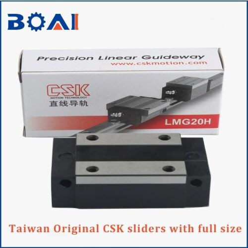 CSK brand slider Taiwan original squre rail sliders 15/20/25/30 size cnc router parts cnc machine