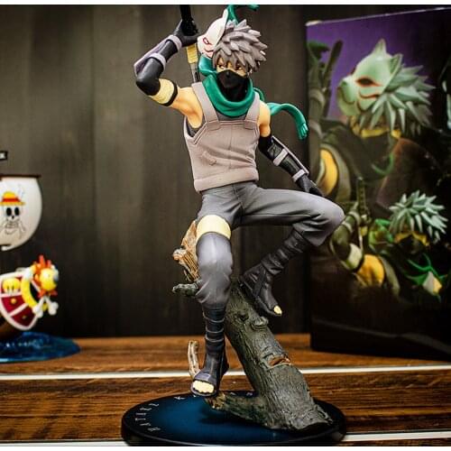 20cm Narutoed Shippuden Anbu Ninja Dark Hatake Kakashi PVC Action Figure GEM Figurine Statue Collectible Model Toy