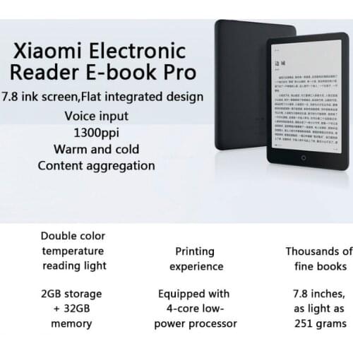 Xiaomi Ebook Reader Pocketbook Pro Electronic Book Android E Book 300 Ppi With 7.8 Inch Touch Screen E-ink Reader Smart Books