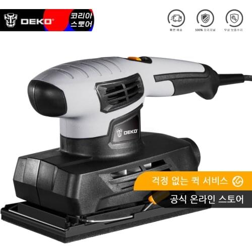 DEKO Sheet Sander Tools Electric Sander Power Tools with 15 Sheets of sandpaper and Dust exhaust
