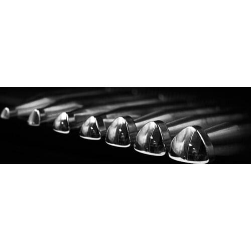 Handmade DIY leather goods vegetable tanned leather carving stainless steel printing tools muscle leather tools