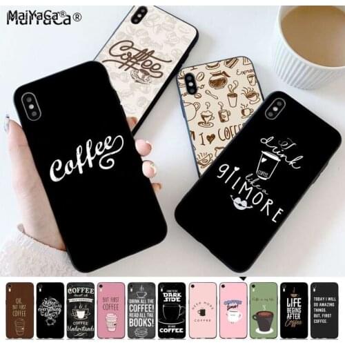 MaiYaCa Be Awesome Today But First Coffee Phone Case for iPhone 11 12 pro XS MAX 8 7 6 6S Plus X 5S SE 2020 XR cover