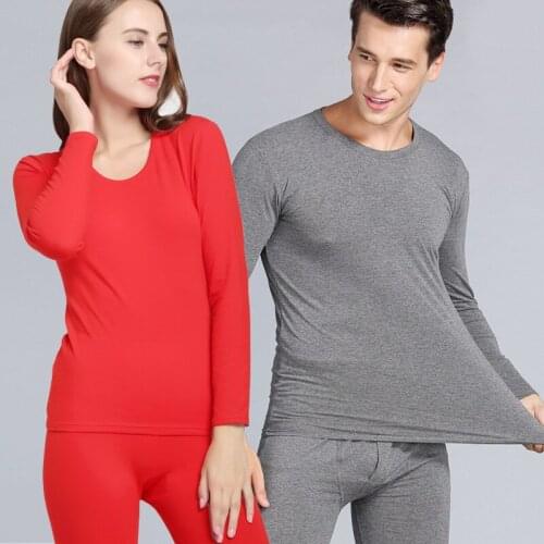 Lycra Cotton Warm Body Shaping Couple Suit Thermal Underwear Sets Winter Men Women Thermal Clothing Winter Clothes Thermo Suit