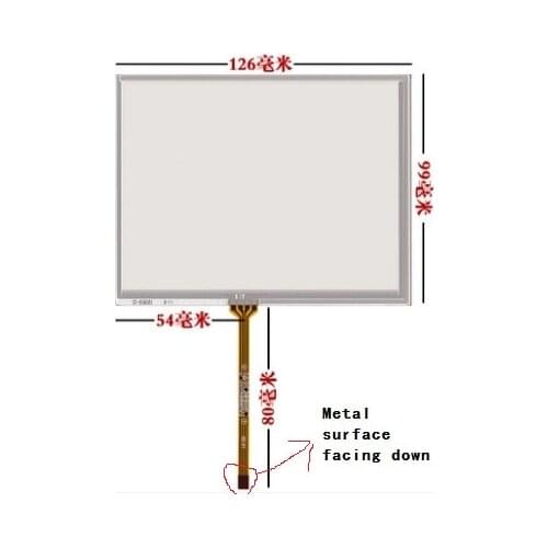 New 5.6 inch touch screen 126*99 for AT056TN04 V.6 TM056KDH01 TM056KDH02 AT056TN53 free shipping