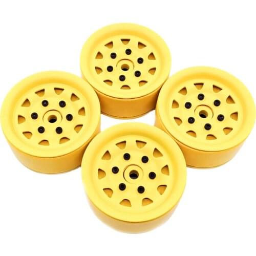 4PCS 1.9" Metal Beadlock Wheel Rim for 1/10 RC Rock Crawler Traxxas TRX-4 D90 D110 Defender Axial SCX10 90046 90047