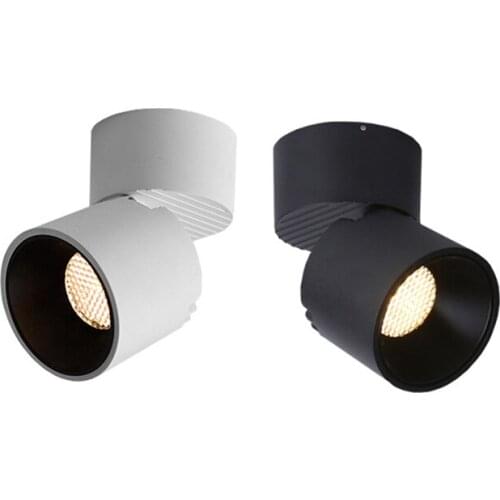 Surface Mounted Led Downlight Led Spot Light 85-265V 7W 12W Round Downlights Spot Led encastrable Lighting Fixture for Home