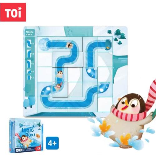 TOI Board Game 6 Advanced Levels Paper Logic Thinking Box Puzzle Parent-child Interactive Education Toys Gift Child Over 3 Years