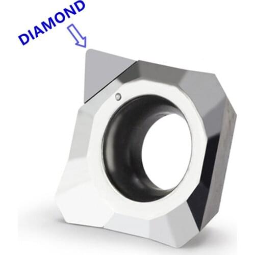 SEHT1204 SEMT120401 Diamond milling cutters Pcd cnc aluminum alloy face end mill cnc Lathe carbide inserts brass turning tools